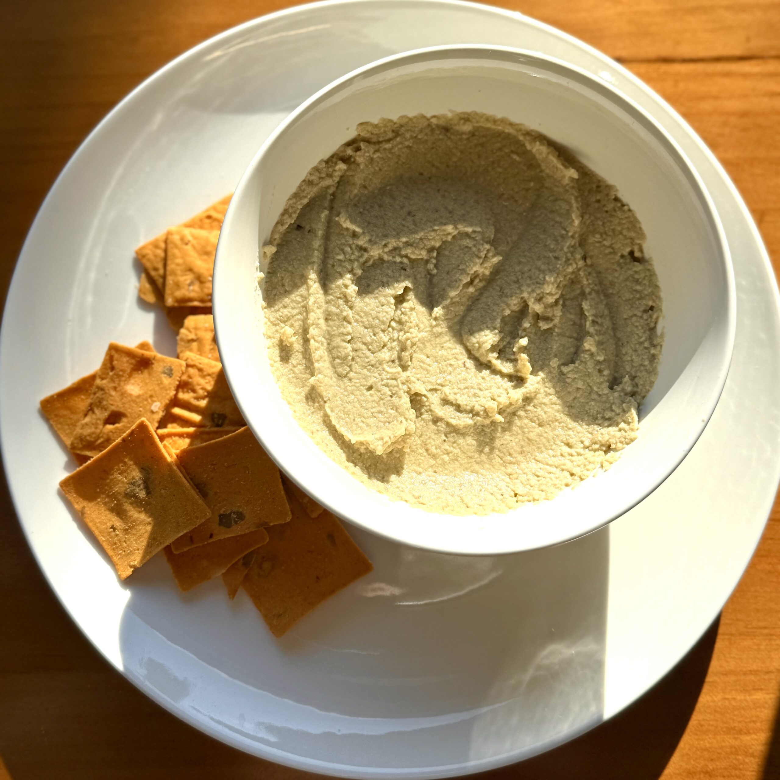 baba ganoush with chips