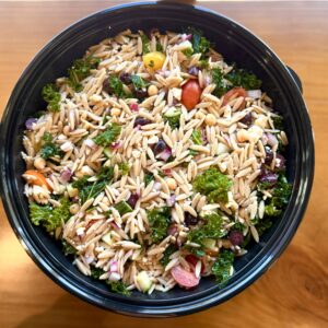 Greek Kale Orzo Salad